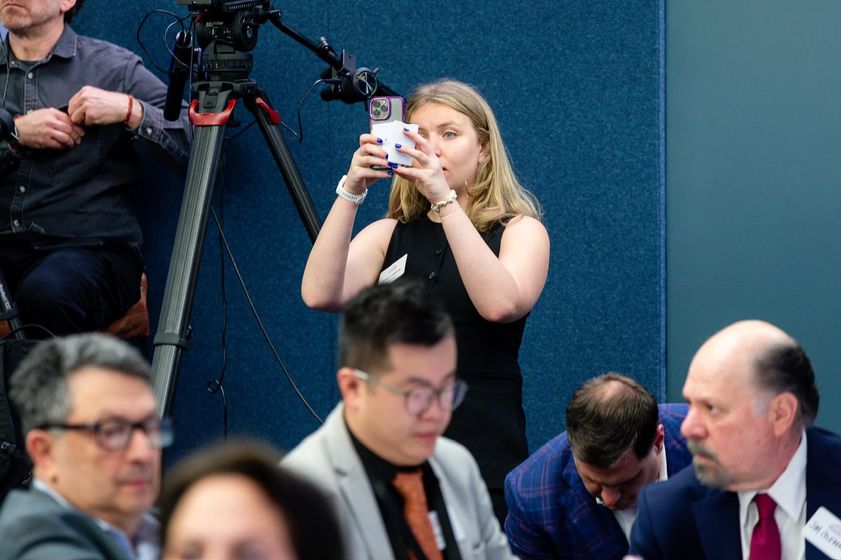 Grace at a Nasdaq marketing event in New York