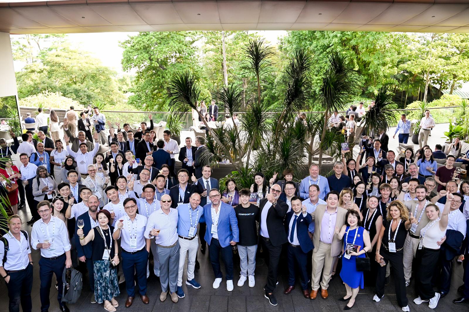 Grace Goldstein working at Capella event in Singapore